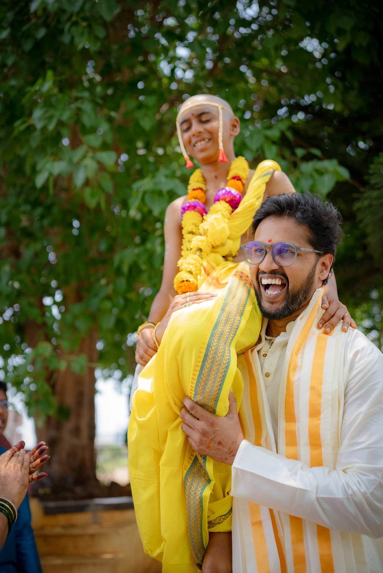 Candid Smiling Groom Portrait